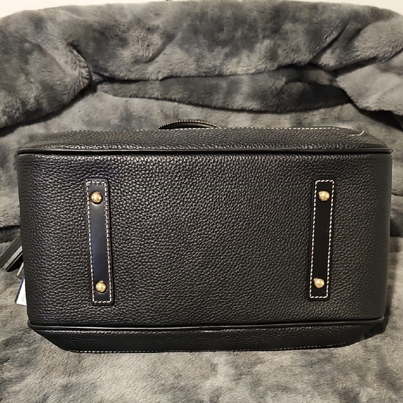 Dooney & Bourke Black Pebble Leather Satchel - Picture 5 of 9